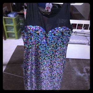 Charlotte Russe sequined, cocktail dress